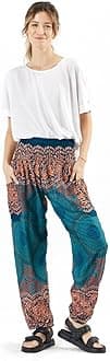 Happy Trunks Harem Pants for Women/Women’s Yoga Pants with Pockets (S-XXL) Hippie Clothes/Boho Clothes for Women/Beach Lounge