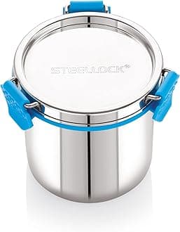 STEELLOCK Pro Stainless Steel Airtight Food Storage Container with Lid, Leak-Proof, Stackable, 500 mL (SLP-123)