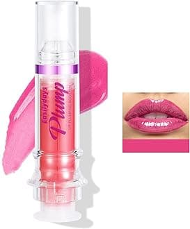 Lip Gloss Plumper Glossy Lip Lipstick, Lifter Gloss, Hydrating, Volumizes, High-Shine, Lip Plumping Lip Glass Mirror Lip Glaze Lip Makeup, Plump And Pout Lip Plumper for Women Girls