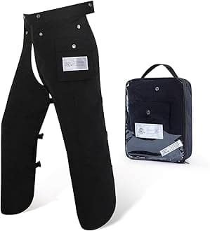 Chainsaw Chaps Apron 8-Layer Wrap for Men/Women Loggers Forest Workers Protective Chain Saw Pants Adjustable