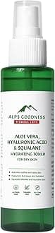 Aloe Vera, Squalane & Hyaluronic Acid Hydrating Toner, 110 Ml | Hydrating Face Toner For Dry Skin | Pore Tightening Toner | No Alcohol, Silicone, Paraben & Sulphate