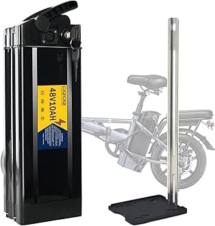 48V 20Ah/10Ah E-Bike Battery,250W/350W/500W/700W/900W/1000w Lithium Battery for Folding Electric Bikes,Ebike Replacement Batteries with 20A BMS,Safety Lock (48V10AH)