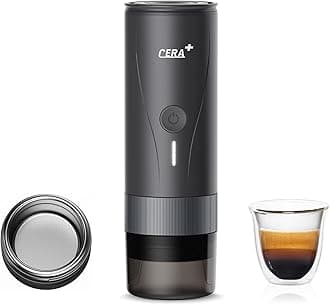 CERA+ Portable Espresso Maker Pro Version Self-Heating Professional-Level Mini Coffee Machine Compatiable with Ultra-Fine Grind For Travel,Camping,Hiking,Ideal Gifts for Birthday,Valentines Day