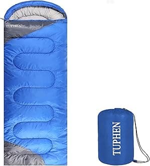 tuphen Sleeping Bag - 3-4 Seasons Camping Sleeping Bags for Adults for Hiking, Backpacking, Cold Weather & Warm Lightweight Travel Gear