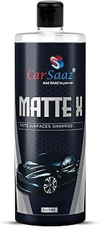 CAR SAAZ Matte X Car & Bike Matte Wash Shampoo (1 Ltr) | Shampoo for Matte Painted Cars, Bikes | Safe for Matte Paint & Wraps | Wash & Shine | Protective, pH Neutral, Super Suds, Highly Effective