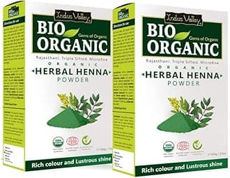 Bio-Organic Natural Henna Hair Color for Grey Hair – 100 g | Pure Indigofera Tinctoria Powder for Natural Hair Dye, Damage Repair & Healthy Hair Care | Pack of 2 (100 g × 2)