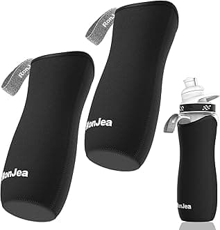 2Pcs Sleeve for 22oz Cirkul Water Bottle, Neoprene Sleeve to Keep Cold & Protect, Compatible With Plastic & Stainless Steel Cirkul Bottles (Black)