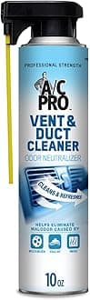 InterDynamics Certified A/C Pro Vent and Duct Cleaner Professional Strength Air Freshener for Car, Truck, HVAC 10 oz
