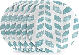 Vitrelle 6.75" Salad Appetizer Plate Set, Triple Layer Glass and Chip Resistant, Lightweight Round Plates, 6-Piece Northern Pines