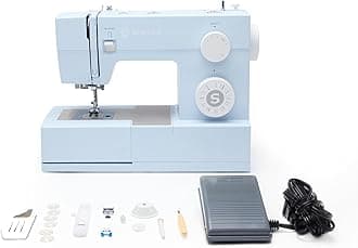 HD 4423 (Meltwater Blue) High Speed Sewing Machine + Accessories | 23 Built-In Stitches Deliver 97 Stitch Applications | 50% More Power, 1100 Stitches/Min | Metal Frame, 1-Step Buttonhole