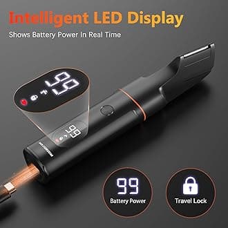 MAXGROOM Manscape 4 in 1 Body Hair Trimmer Men (Brown)