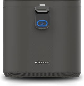 FoodCycler Eco 5 - Award-Winning Home Food Processor and Recycler - Kitchen Countertop Compost Alternative - Electric Food Waste Disposer - Odorless Food Waste Bin - 5L Bucket Capacity (Grey)