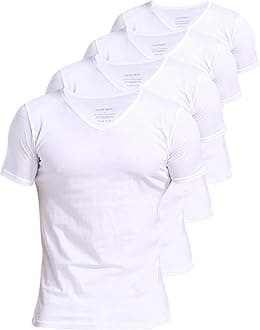 Men's 4 or 6-Pack Undershirts 100% Cotton Comfy V-Neck T-Shirts