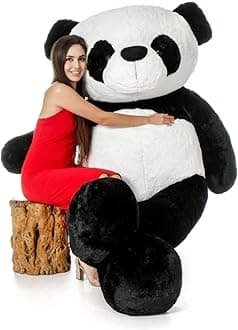 Toys Soft Stuffed Soft Panda Teddy Bear (Black & White_4 Feet)