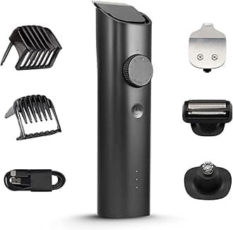 MI Xiaomi Grooming Kit,(Trimmer Kit) All-In-One Professional Styling trimmer, Body Groomer, Nose & Ear Hair Trimming blade, Beard Comb,40 Length Settings,0.5mm Precision,Type-C & 90 min Run Time,Black