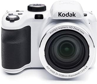 Kodak PIXPRO Astro Zoom AZ421 16 MP Digital Camera with 42X Opitcal Zoom and 3" LCD Screen (White)