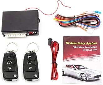 Eunavi Universal Car Vehicle Security Car Door Lock Keyless Entry System Remote Central Control Box Kit