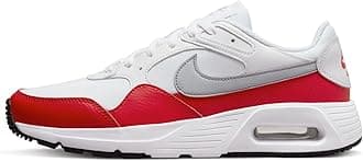 NikeMen's Air Max Sc Running Shoes-White/Wolf Grey-University Red-Black-Cw4555-107-9Uk, Multicolor 9 UK (10 US)