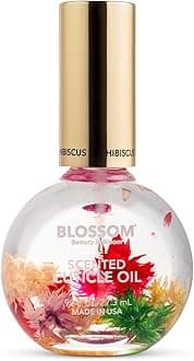 Blossom Cuticle Oil for Nails, Hydrating, Moisturizing, Scented Nail Oil Cuticle Care, Infused with Real Flowers, Made in USA, 0.92 fl. oz, Hibiscus