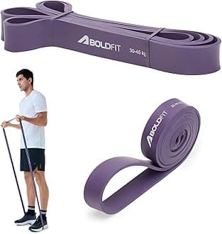 Boldfit Heavy Resistance Band for Exercise & Stretching, Pull Up Band Suitable in Home & Gym Workout, Power Bands for Men & Women. (Purple 30-40KG Resistances)