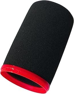 SM7b Foam Cover for Shuer SM7B, MV7 POP Filter RK345 Replacement, Windscreen with Colored Retaining O-Ring Identified Seat (Red)