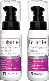 Regaliz Brilante Intense Brightening Serum | Advanced Dark Spot & Hyperpigmentation Treatment | Evens Skin Tone, Reduces Acne Scars | 30ml -Pack of 2