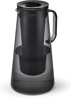 Home – Water Filter Pitcher, 7-Cup, Obsidian, BPA Free Designed for Everyday Protection Against Bacteria, parasites, microplastics, Lead, Mercury, PFAS, and a Variety of Chemicals