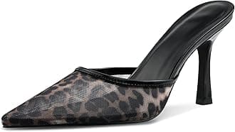 Kitten Heels for Women Pointed Toe Heels Studded Slip On Bow Heels Mules Faux Suede Sandals Kitten Heel Pumps