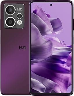 HMD Crest Max 5G | 64MP Triple Rear AI Camera | 50MP Front Camera | Rigid OLED FHD+ HID Display | 8GB + 8GB VRAM, 256GB Storage | Android 14 | 33W Fast Charging | Deep Purple