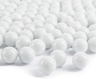 Galashield White Marbles for Vases | Glass Marbles Bulk Vase Fillers | Glass Beads for Vases, Round Marble 5lb, (Approx. 400 pcs)