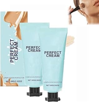 Over Complexion Perfector, Long-Lasting Cc Cream Foundation, Cc Cream Body Coverage Perfector, Waterproof & Transfer-Resistant Skin Tint, Evens Skin Toneand Light Foundation (2 Pcs)