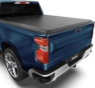 Perfit Liner Soft Roll Up Truck Bed Tonneau Cover Compatible with 2007-2019 Chevy Silverado/GMC Sierra with Side Rail Fleetside 5'8" Bed Black