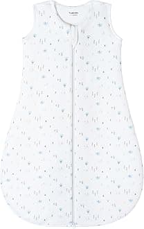 Baby Sleeping Bag 2.5 Tog 12-18 Months Newborn Sleeping Bag 100% Cotton Sleep Sack for Winter Warm and Comfortable White
