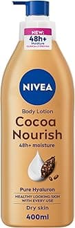 NIVEA Body Lotion for Dry Skin, Cocoa Butter with Pure Hyaluron, 48H Deep Moisture, 400ml