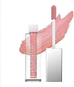Plump-Up Wet Lightweight Lip Gloss With High Shine Glossy Finish For Fuller And Plump Lips | Shade- Barely There, 2Ml|