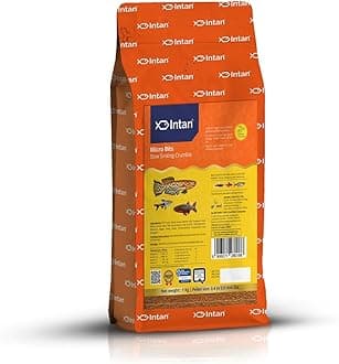 Intan Micro Bits (0.4-0.6mm Slow Sinking Crumble) | 1Kg - Highly Nutritious Ornamental Fish Food for Small Mouths - Killifish, Tetras, Rasboras & Danios | Growel Feeds