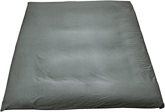 MAXYOYO Mattress Cover for Traditional Japanese Futon Mattress, Futon Floor Mats Cover with Zipper, Super Soft and Machine Washable, Dark Grey, Queen