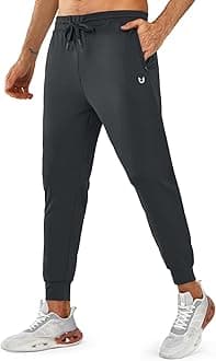 NORTHYARDMen's Joggers Pants with Zipper Pockets Lightweight Sweatpants Athletic Running Workout Track Pants for Men