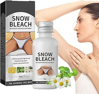 Snow Bleach Cream for dark spot remover for body, Intimate Areas-Underarm, Neck, Armpit, Knees, Elbows, Dark Spot Remover Cream, Skin Lightening Bleaching Cream for Face and Body (1 pcs)