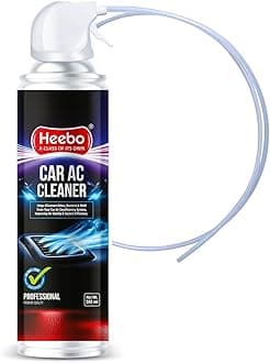 Heebo CAR AC Cleaner & Purifier 500 ML: Pack of 2 | Air Conditioner Cleaner | Car Air Conditioner Coil Cleaner | Disinfectant Foam | Car AC Vent Foam Cleaner |Effective cleaning | Ready to Use