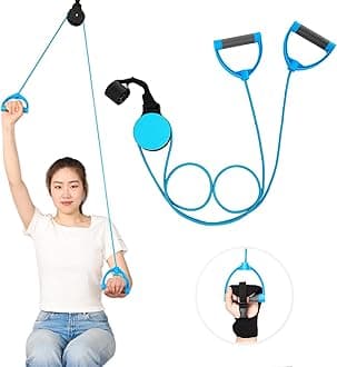 Shoulder Pulley for Physical Therapy,Over the Door Pulley Rehab Exerciser for Rotator Cuff Recovery,Facilitate Recovery From Surgery