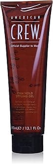 American Crew Men's Hair Gel, Firm Hold, Non-Flaking Styling Product, 13.1 fl oz