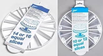 Ateco Set of 2 Cake Portion Markers: 10 or 12 Slices + 14 or 16 Slices