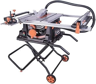 Evolution Power Tools Rage 5-S Table Saw, Multi-Purpose & Portable, Cuts Wood, Metal, Plastic & More, 255 mm (230 V)
