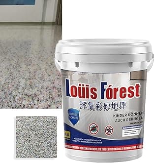 High-Gloss Marble Effect Epoxy Floor Coating,Epoxy Floor Paint for Garage,Self-Leveling Concrete Floor Paint,Quick-Dry Non-Slip Wear-Resistant Basement Waterproof Water-Based Paint