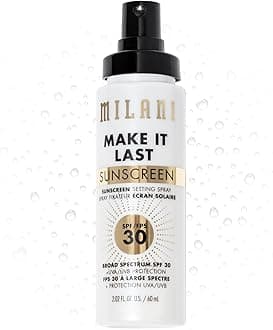 Make It Last SPF30 Sun Protection Spray - Makeup Primer and Adjustment Spray with Sunscreen, Long Lasting Makeup Finishing Spray