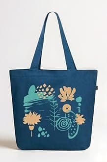 Large Canvas Tote Bag for Women, Tote Handbags for Women with Zipper & Inner Pocket for College, Shopping, Office