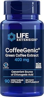 Life Extension CoffeeGenic, Green Coffee Extract, 400 mg, 90 vcaps
