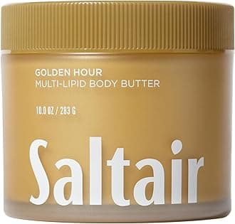 Saltair Multi-Lipid Body Butter – Hydrating 24-Hour Moisture – Body Cream for Soft Skin & Barrier Support – Ceramides, Coconut Oil & Shea Butter for Dry Skin Care – Golden Hour, 10oz