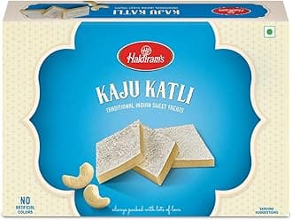 Haldiram's Kaju Katli, Vegetarian, 200 G X 1 Box